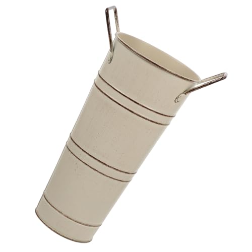 EPIGEIST Vintage Blumeneimer Landhausstil Vase Retro Blumentopf für Trockenblumen Rustikale Dekoration für Wohnzimmer Schlafzimmer und Garten von EPIGEIST