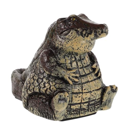 EPIGEIST Wetterfeste Alligator Schlüsselversteck aus Resin Outdoor Versteckte Schlüsselkassette Wetterbeständige Anti-diebstahl Safe Box für Garten Terrasse Dekorative Tierfigur von EPIGEIST