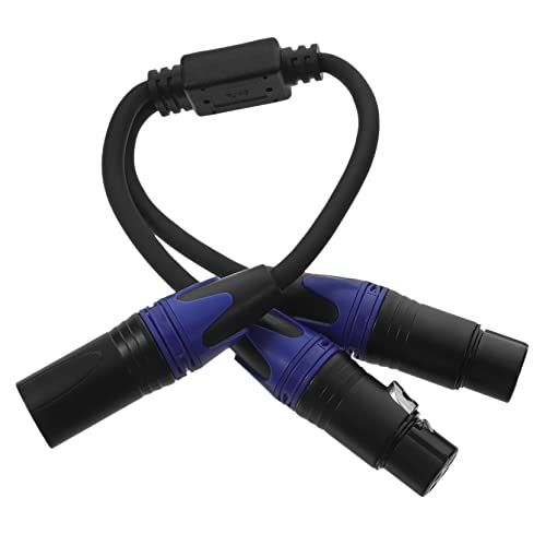 EPIGEIST Xlr Splitter Kabel Xlr Männlich zu Zwei Weiblichen Anschlüssen Poliges Mikrofonkabel für Rauschfreie Audioübertragung Geeignet für Mikrofone und Lautsprecher Blau von EPIGEIST