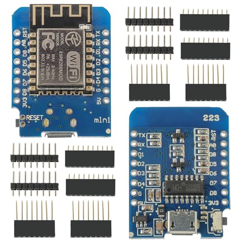 EPLZON 2 Stück ESP8266 Mini Entwicklungsboard ESP8266-12F Basiertes Wireless NodeMcu Lua WiFi Modul Micro-USB Stecker Kompatibel mit Arduino EPLZON 2 Stück ESP8266 Mini Entwicklungsboard ESP8266-12F Basiertes Wireless NodeMcu Lua WiFi Modul Micro-USB Stecker Kompatibel mit Arduino von EPLZON