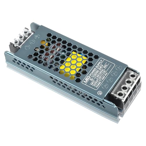 EPLZON 24 V DC 100 W LED Netzteil, LED Transformator 4,2 A Adapter für LED Streifen, LED Streifen, Schrankleuchten, LED Glühbirnen und Innenlampen EPLZON 24 V DC 100 W LED Netzteil, LED Transformator 4,2 A Adapter für LED Streifen, LED Streifen, Schrankleuchten, LED Glühbirnen und Innenlampen von EPLZON