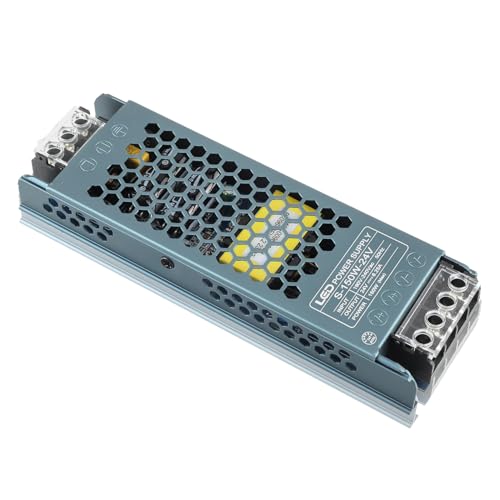 EPLZON 24 V DC 150 W LED Netzteil, LED Transformator 6,25 A Adapter für LED Streifen, LED Streifen, Schrankleuchten, LED Glühbirnen und Innenlampen EPLZON 24 V DC 150 W LED Netzteil, LED Transformator 6,25 A Adapter für LED Streifen, LED Streifen, Schrankleuchten, LED Glühbirnen und Innenlampen von EPLZON