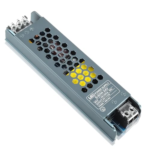 EPLZON 24 V DC 60 W LED Netzteil, LED Transformator 2,5 A Adapter für LED Streifen, LED Streifen, Schrankleuchten, LED Glühbirnen und Innenlampen EPLZON 24 V DC 60 W LED Netzteil, LED Transformator 2,5 A Adapter für LED Streifen, LED Streifen, Schrankleuchten, LED Glühbirnen und Innenlampen von EPLZON