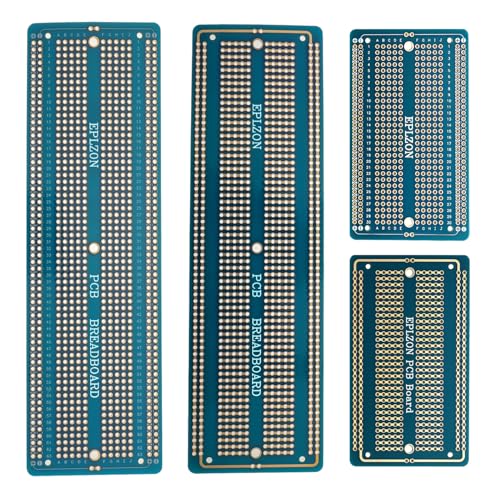 EPLZON 2Stück 6.8"x2.05" & 2Stück 3.5"x2.05" Breadboard Lötbar Prototyp PCB Board Kit für Elektronik Projekte Kompatibel für DIY Lötkreise Projekte Prototyp Board,Blau EPLZON 2Stück 6.8"x2.05" & 2Stück 3.5"x2.05" Breadboard Lötbar Prototyp PCB Board Kit für Elektronik Projekte Kompatibel für DIY Lötkreise Projekte Prototyp Board,Blau von EPLZON