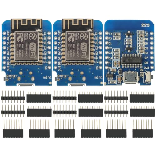 EPLZON 3 Stück ESP8266 Mini Entwicklungsboard ESP8266-12F Basiertes Wireless NodeMcu Lua WiFi Modul Micro-USB Stecker Kompatibel mit Arduino EPLZON 3 Stück ESP8266 Mini Entwicklungsboard ESP8266-12F Basiertes Wireless NodeMcu Lua WiFi Modul Micro-USB Stecker Kompatibel mit Arduino von EPLZON