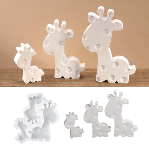 3 Stück Silikonformen Gießformen Giraffe, 3D Silikonform Giraffe Silikonform Tiere, Gießformen Giraffe für Bastelarbeiten, Gips, Kunsthandwerk 3 Stück Silikonformen Gießformen Giraffe, 3D Silikonform Giraffe Silikonform Tiere, Gießformen Giraffe für Bastelarbeiten, Gips, Kunsthandwerk von EPODA