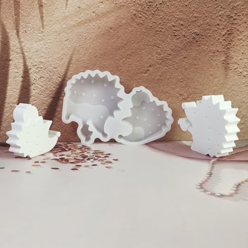 EPODA Silikonform Herbst Pilze Igel 3D Gießformen für Gips Kerzen DIY Herbstdeko Silikonformen Giessformen von EPODA
