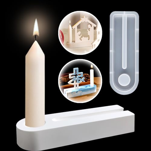 EPODA Silikonform Kerzenhalter Stabkerze, Silikonformen GießFormen Kerzenhalter Für Epoxidharz, Beton Und Gips, Silikonform Einschieber Socke EPODA Silikonform Kerzenhalter Stabkerze, Silikonformen GießFormen Kerzenhalter Für Epoxidharz, Beton Und Gips, Silikonform Einschieber Socke von EPODA