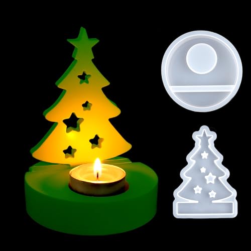 EPODA Silikonformen Gießformen Kerzenhalter, Silikon Gießform Weihnachtsbaum Haus Gießform, Silikonform Kerzenhalter, Gießform Weihnachte EPODA Silikonformen Gießformen Kerzenhalter, Silikon Gießform Weihnachtsbaum Haus Gießform, Silikonform Kerzenhalter, Gießform Weihnachte von EPODA