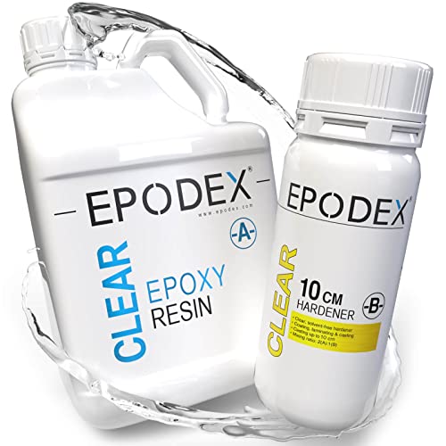 EPODEX® 2K Epoxidharz | Epoxy in Gießhöhe 0-10cm | River-Tische, Lampen und Epoxidharz Zubehör | Gießharz | Kunstharz | Resin | Klar oder in 40 Epoxidharz Farbe |Epoxyharz Mengenrabatt von EPODEX