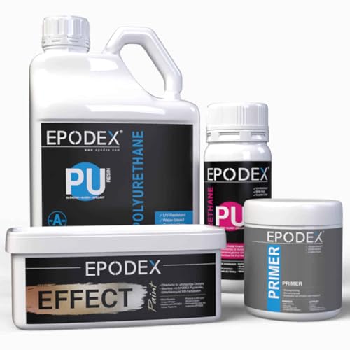 EPODEX® Metallic Brush Effect | Bodenbeschichtung | Designboden | PU Harz glänzend | Polyurethane Resin | Inkl. Grundierung | 10 Farben | Mengenrabatt von EPODEX