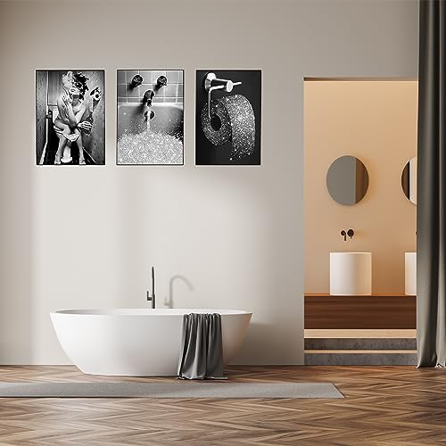 EPOKNQ Badezimmerdekoration,Fashion Wall Art Badezimmer Wanddekor Leinwanddrucke,Wanddekoration,für Badezimmer Wandkunst Leinwand Poster Badezimmerdekoration (30x40cm)…… von EPOKNQ