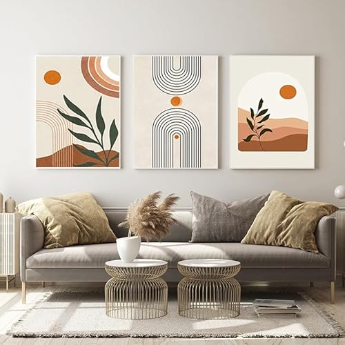 EPOKNQ Böhmische Wandkunst Malerei, Modernes Schlafzimmer Wohnzimmer Abstraktes Poster, Home Hintergrund Wanddekoration Poster, Rahmenlos (K1,30x40cm*3) von EPOKNQ