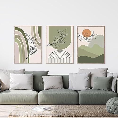 EPOKNQ Böhmische Wandkunst Malerei, Modernes Schlafzimmer Wohnzimmer Abstraktes Poster, Home Hintergrund Wanddekoration Poster, Rahmenlos (K7,30x40cm*3) von EPOKNQ