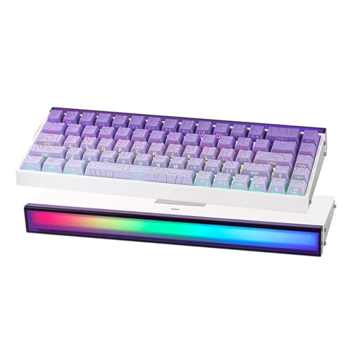 EPOMAKER Aula Hero68 HE Magnetische Gaming-Tastatur, 0,01mm einstellbare Auslösung, 8kHz Schneller Hall-Effekt-Schalter, RGB-Box & Backlit, Programmierbar, 65% QWERTY (Lila) von EPOMAKER