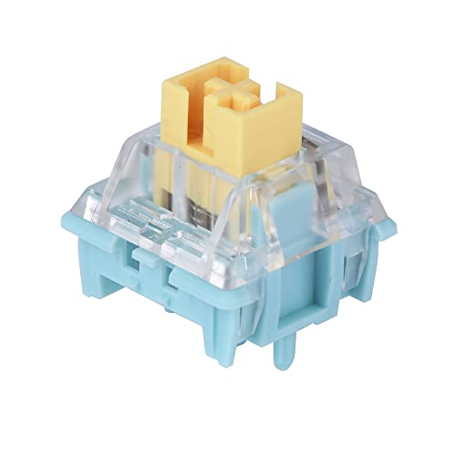 EPOMAKER Sea Salt Silent Mechanische Tastatur Schalter Set, Vorgeölter linearer Schalter mit LED-Slot, 50g, 35 Stück zum Anpassen von mechanischen Gaming-Tastaturen von EPOMAKER