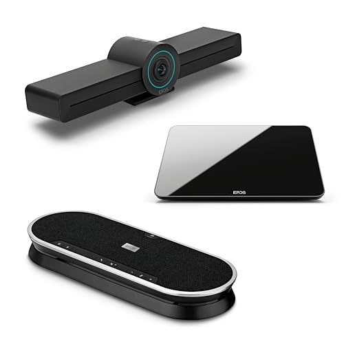 EPOS Expand Vision 3T Bundle - Professionelle Geschäftstreffen-Lösung mit Vision 3T Videokonferenzleiste, Expand 80 Bluetooth-Freisprecheinrichtung und Expand Control von EPOS