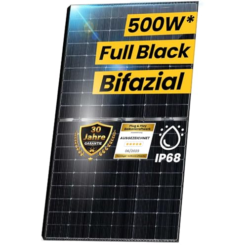 EPP.Solar® 10x Solarmodul 500W Bifazial Glas-Glas Photovoltaik Solarpanel von EPP.Solar