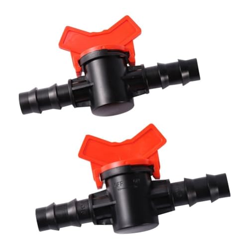 EPRHAY Langlebiger Kunststoff-Wasserdurchflussregler, gerader Absperrventilschlauch, 8 mm: passend für Schläuche mit Innendurchmesser von 8 mm für Standard-Schläuche, 2 Stück von EPRHAY