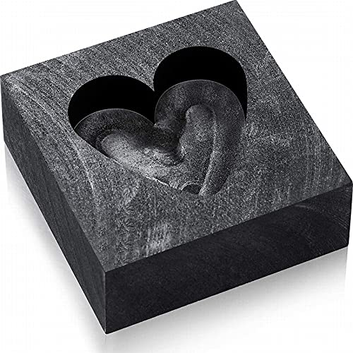 EPRHY Herz-Verfeinerungsform Herz Graphit Gießform Gießbarren Form zum Schmelzen Gießen Verfeinern Gold Silber Metall Aluminium Kupfer Messing Herzform EPRHY Herz-Verfeinerungsform Herz Graphit Gießform Gießbarren Form zum Schmelzen Gießen Verfeinern Gold Silber Metall Aluminium Kupfer Messing Herzform von EPRHY