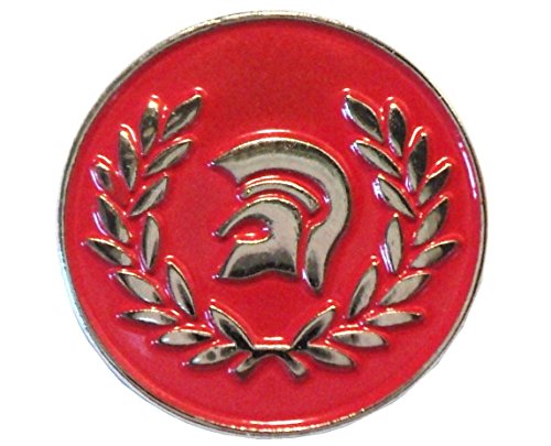 Laurel Anstecker Trojan Helm Rot MOD Scooter Metall Emaille Badge von EPROSMIN