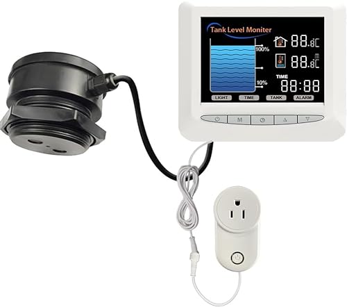EPTTECH Smart TLC 2103 15M Fern-Ultraschall-Flüssigkeitsstandregler mit Wasserpumpe Automatische Öffnungs- und Schließfunktion Wassertank-Monitor, Alarm Wasserstand-Überwachungssystem von EPTTECH