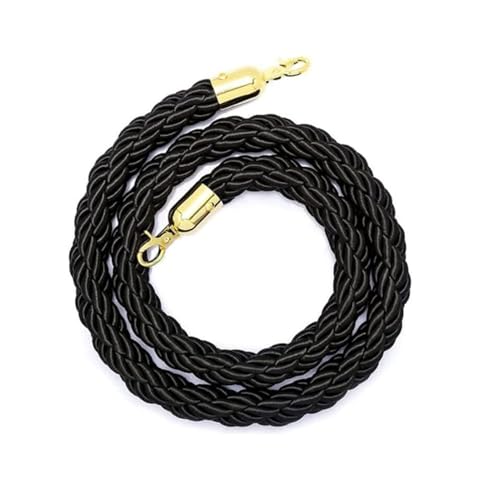 EPYBJYWQ Absperrseile Sicherheitsschrankenstänge Seile for Bank Court House, Stanchion Seil verdrehtes Seil, 60-400 cm(1 Pack,1.5m/5ft) von EPYBJYWQ