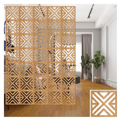 EPYBJYWQ Hängender Raumteiler Ausgehöhltes Design DIY-Panels, Sichtschutztrennwand, 5 mm(27Pcs) von EPYBJYWQ