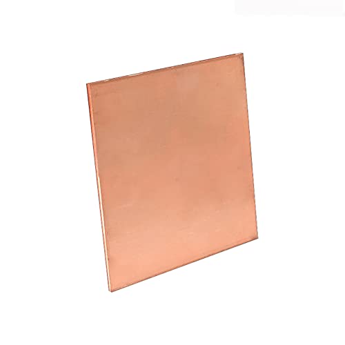 Copper sheet, Pure Copper Sheets Pure Copper Sheet Metal, Copper Plates,for Crafts, Repairs, Electrical Laboratory(0.5mmx150mmx150mm 1pc) von EQEQE