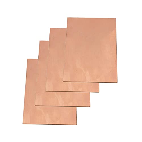 Copper sheet, Pure Cu Copper Plate Copper Sheet T2 Metal Sheet Copper Foil Cooling Industrial Materials 0.8mm Thick(50x100x0.8mm) von EQEQE