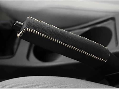 EQHCVCES Auto Handbremse Abdeckung FüR Volvo S60 2004-2009, Handbremsen SchutzhüLle Handbremsenabdeckung rutschfeste VerschleißFest Innenraum ZubehöR,D/Black Beige Line von EQHCVCES