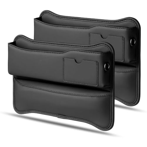 EQHCVCES Organizer Autositz LüCken FüR Nissan Qashqai e-Power J12 2021-2024, Pu Leder Multifunktionale Konsolen-Seitentasche Aufbewahrungsbox Autositze Holder ZubehöR,D von EQHCVCES