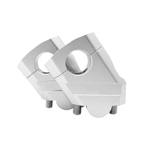 EQJSHL Lenkererhöhungsklemme Motorrad-Lenkererhöhungen 28 Mm 1 1/8 Zoll 22 Mm 7/8 Zoll Für B&MW R1200GS Lenkererhöhung Lenkerhalterung Griffklemme(Silber,28 mm) von EQJSHL