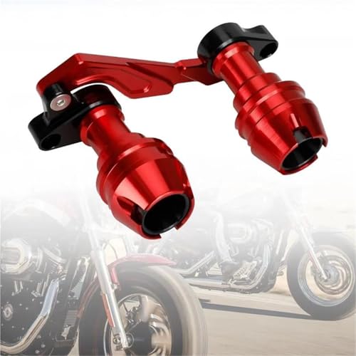 EQJSHL Motorrad-Rahmengleiter Für Hinterradachse, Gabel, Sturzpads, Sturzschutz Für Y&amaha XMAX125/250/300/400, NMAX125/155, NVX125/155/150 Sturzschutz Sturzpads(ROT) von EQJSHL