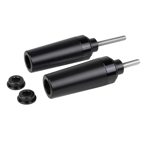 EQJSHL Motorrad-Rahmengleiter Für Vorder- Und Hinterrad, Achse, Gabel, Sturzpads, Crash-Protektoren Für CFMOTO 675SS, 675SR, 675 SR SS, SR675 (2025) Sturzschutz Sturzpads(SCHWARZ 2) von EQJSHL