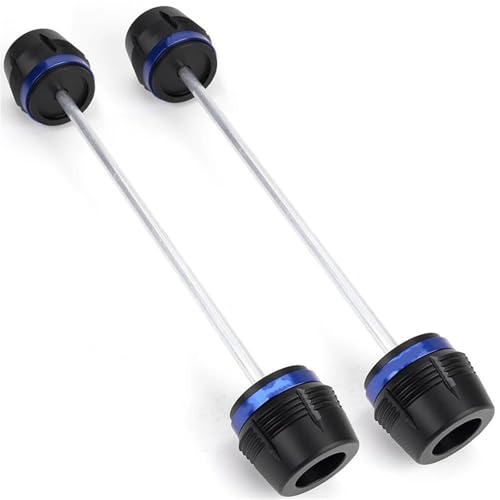 EQJSHL Motorrad Vorne Hinten Rad Achse Gabel Sliders Crash Protector Für CB750 Für CB 750 1000 Für Hornet Für CB1000 Für Hornet SP Fallende Schutz Sturzschutz Sturzpads(BLAU,Vorne+hinten) von EQJSHL