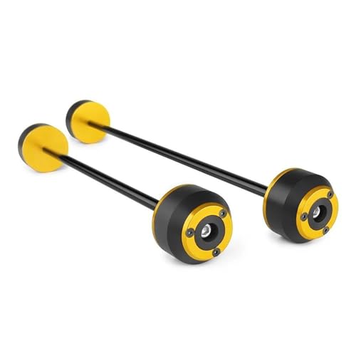 EQJSHL Motorrad Vorne Hinten Rad Gabel Achse Gabel Sliders Crash Protector Für Y&amaha MT09 MT-09 Tracer 900 9 GT 2022 2023 Fallen Schutz Sturzschutz Sturzpads(Gold) von EQJSHL