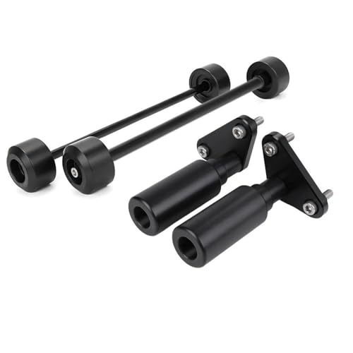 EQJSHL Rahmen Sliders Vorne Hinten Rad Achse Gabel Slider Crash Protector Für 990 Supermoto SMT 990 Super Duke R Schwinge Schutz Fallen Schutz Sturzschutz Sturzpads(1 Satz) von EQJSHL