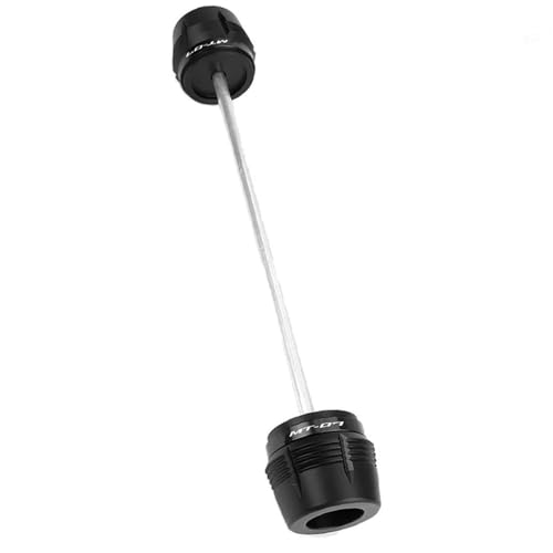 EQJSHL Sturzpads Für Vorder- Und Hinterrad, Achse, Gabel Und Sturzpads Für Y&amaha MT-07 MT07 FZ-07 FZ07 2018–2023 Rahmenschutz Sturzschutz Sturzpads(SCHWARZ,Vorderseite) von EQJSHL