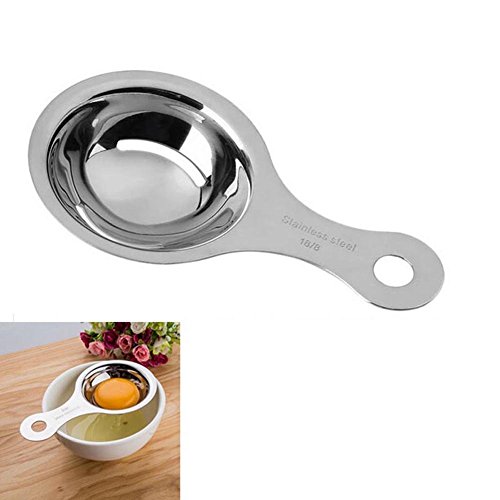 EQLEF® Ei-Separator,Premium Edelstahl Eiweiß Eigelb Trenner,Vereinzeler-Küche-Werkzeug von EQLEF