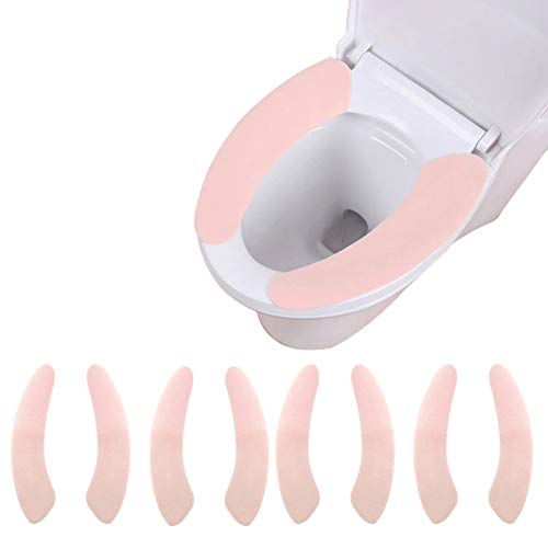 EQLEF WC Abdeckung Cover, Toilettenmatte Aufkleber WC Sitzauflage Toiletten Abdeckung mehrmaligem Waschbar WC Sitz Cover 4 Sätze (Typ 2) von EQLEF