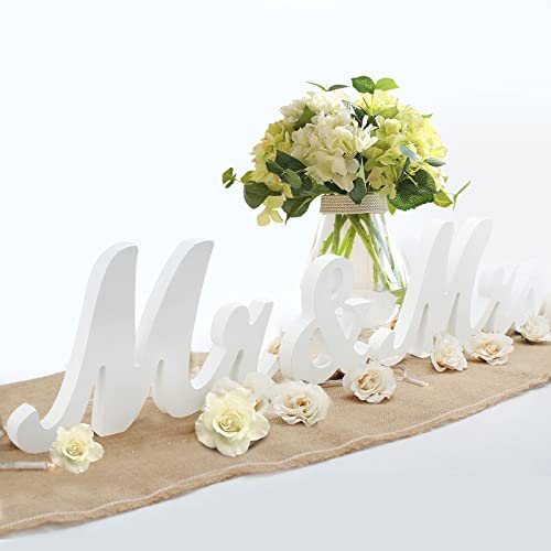 Mr & Mrs Deko Hochzeit, Vintage Mr. Mrs Briefe für Dessert Tisch Mr. und Mrs Stand Zeichen Hochzeit Mittelstücke Home Decor Paare Geschenke (M) von EQLEF