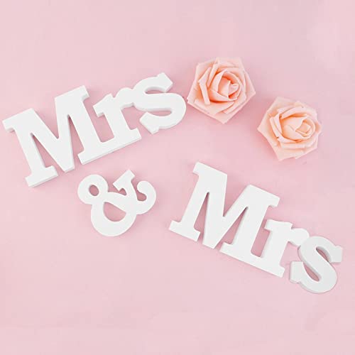 Mrs & Mrs Schild, Mrs und Mrs Holzbuchstaben Schild Gay Hochzeit Tischdekoration Geschenk für Gay Paare von EQLEF