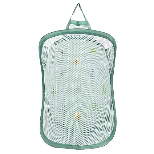 Wäschekorb Kinderzimmer Klein, Wäschekorb Kinder Klein Faltbarer Wäscherei Basket Kids Laundry Basket Pop Up Wäschekorb Kinder für Kinderkrippe, Spielzeug, Wäscheaufbewahrung (Grün) von EQLEF