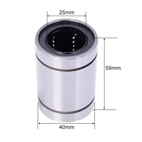 LM25UU Lange Ausführung 25mm Linearkugellager CNC-Teile for 3D-Drucker Linearlager 1 Stücke von EQLEUBEP