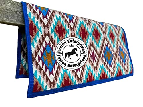 EQUIEMPRESS Sattelunterlage Western Ranch/Westernsatteldecke aus Neuseelandwolle, Top Wool Pad Sensor Flex (Anpassung möglich) VK-110 (34" x 40") von EQUIEMPRESS