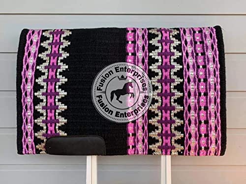 EQUIEMPRESS Sattelunterlage Western Show/Westernsatteldecke aus Neuseelandwolle, Top Wool Pad Sensor Flex (Anpassung möglich) VK-001 (34" x 38") von EQUIEMPRESS