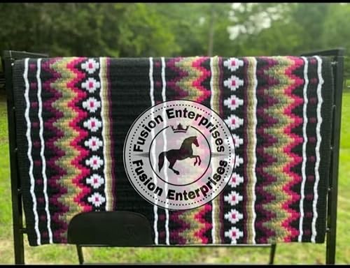 EQUIEMPRESS Sattelunterlage Western Show/Westernsatteldecke aus Neuseelandwolle, Top Wool Pad Sensor Flex (Anpassung möglich) VK-025 (34" x 34") von EQUIEMPRESS