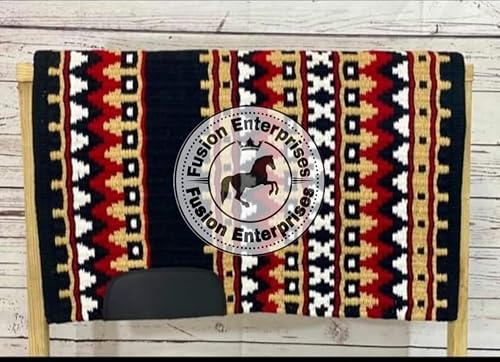 EQUIEMPRESS Sattelunterlage Western Show/Westernsatteldecke aus Neuseelandwolle, Top Wool Pad Sensor Flex (Anpassung möglich) VK-026 (32" x 32") von EQUIEMPRESS