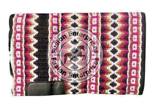 EQUIEMPRESS Sattelunterlage Western Show/Westernsatteldecke aus Neuseelandwolle, Top Wool Pad Sensor Flex (Anpassung möglich) VK-031 (34" x 38") von EQUIEMPRESS